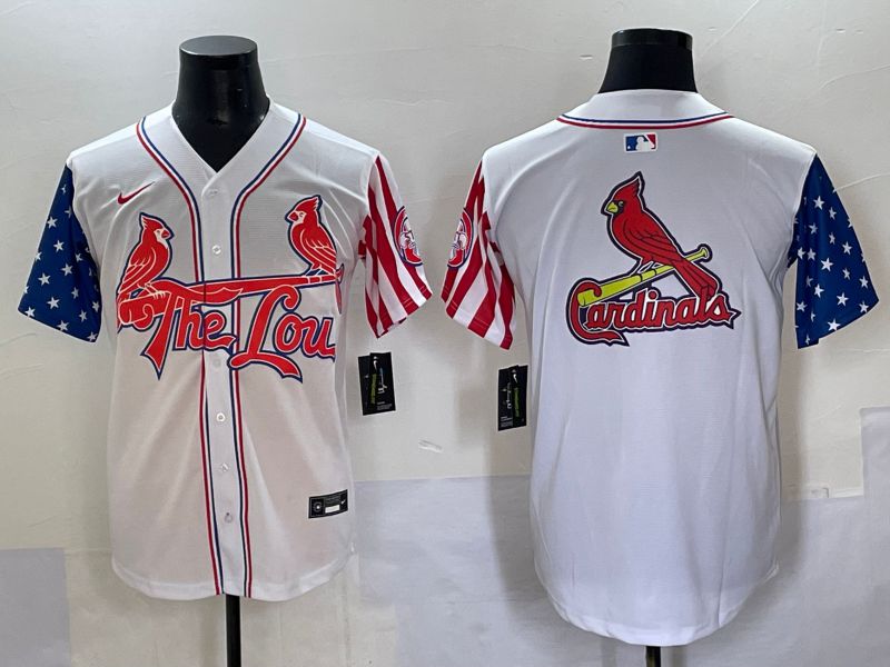 Men 2025 St.Louis Cardinals Blank White a generation of national flags Joint Name Nike MLB Jersey style 2